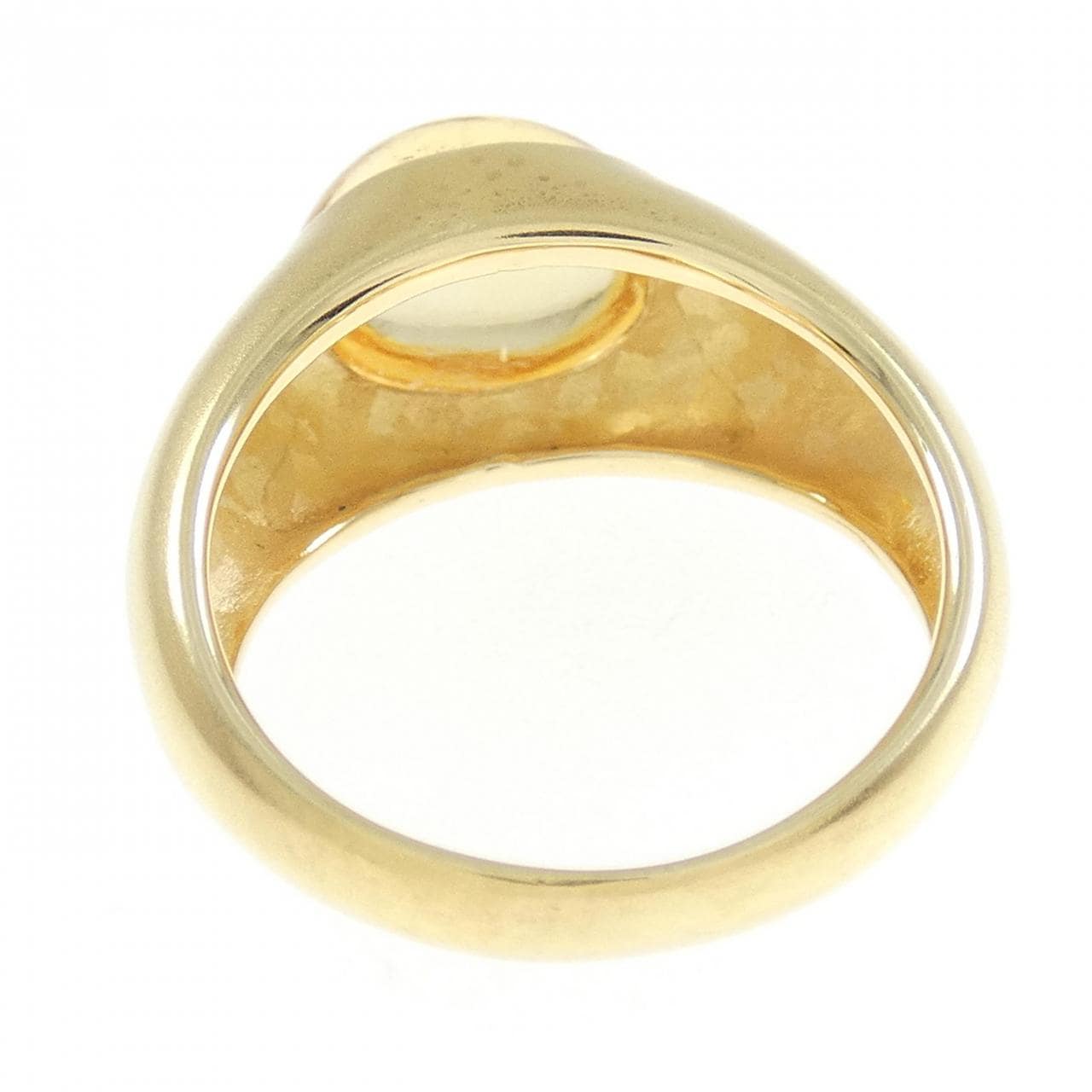 K18YG citrine ring