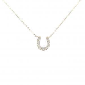 K10YG ホースシュー ダイヤモンド ネックレス 0.20CT