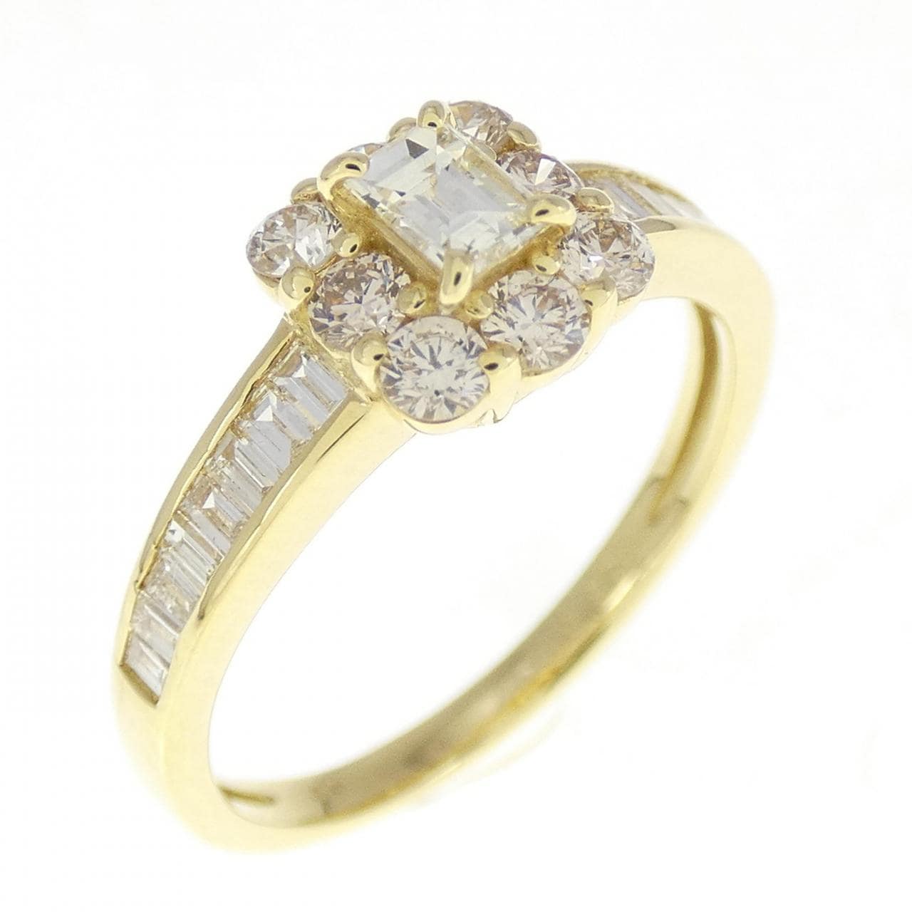 [BRAND NEW] K18YG Diamond Ring 0.80CT