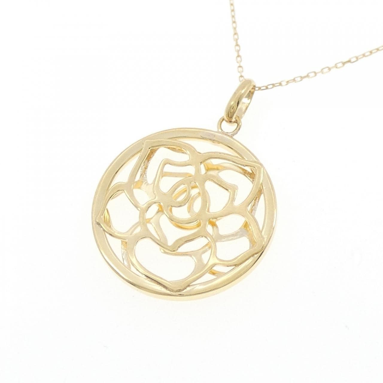 [BRAND NEW] K18YG Flower Necklace