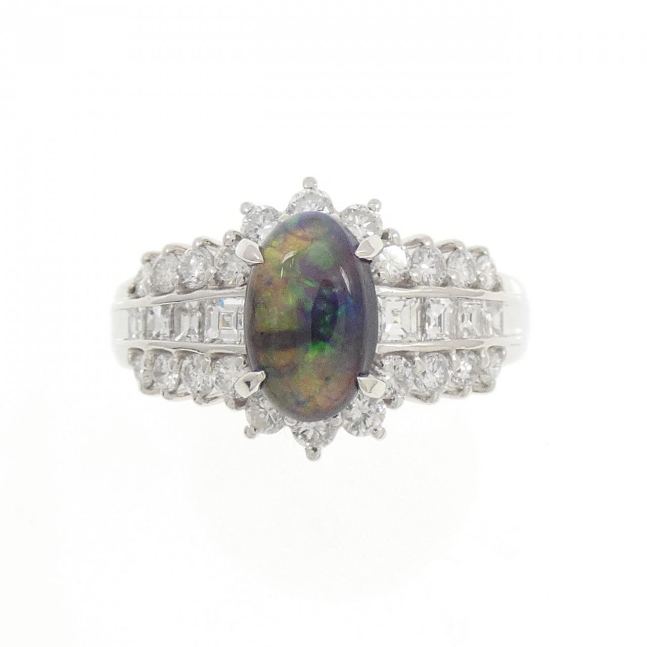 PT900 ブラックオパール リング 1.01CT