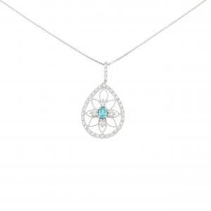 PT900/PT850 パライバトルマリン ネックレス 0.08CT