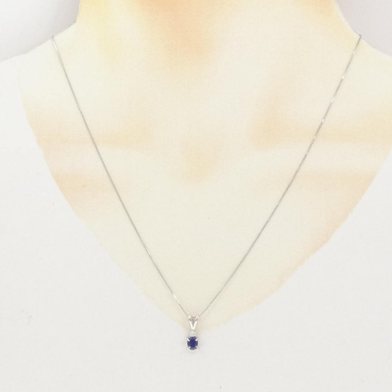PT900/PT850 サファイヤ ネックレス 0.41CT