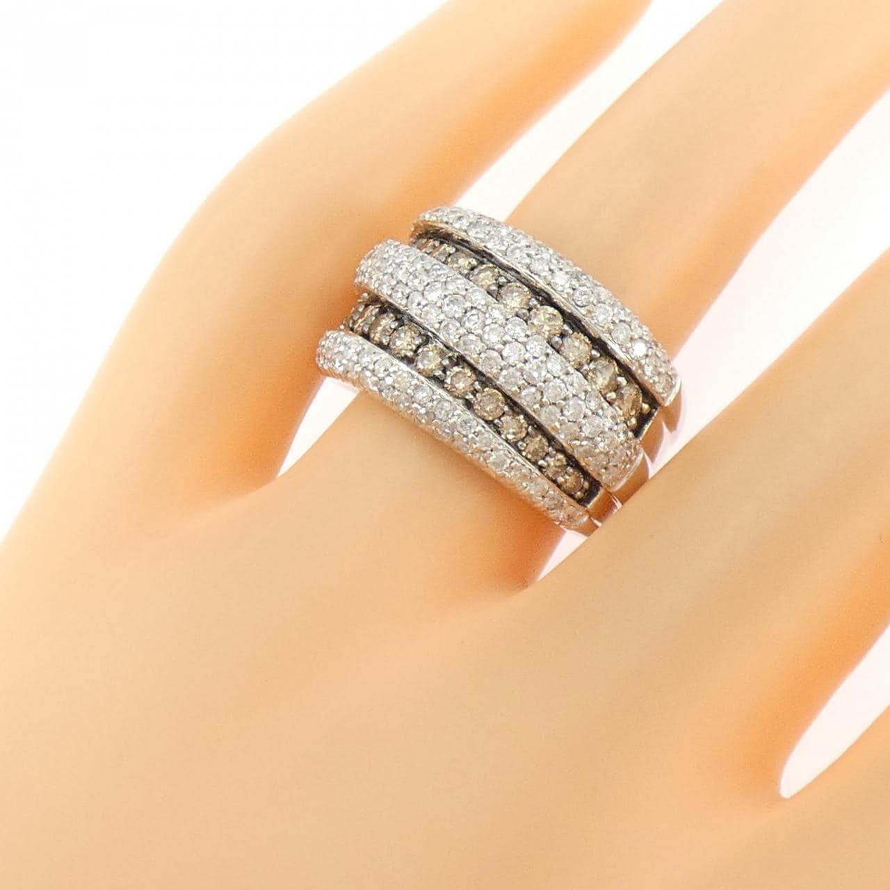 K18WG/K18BG ダイヤモンド リング 1.80CT