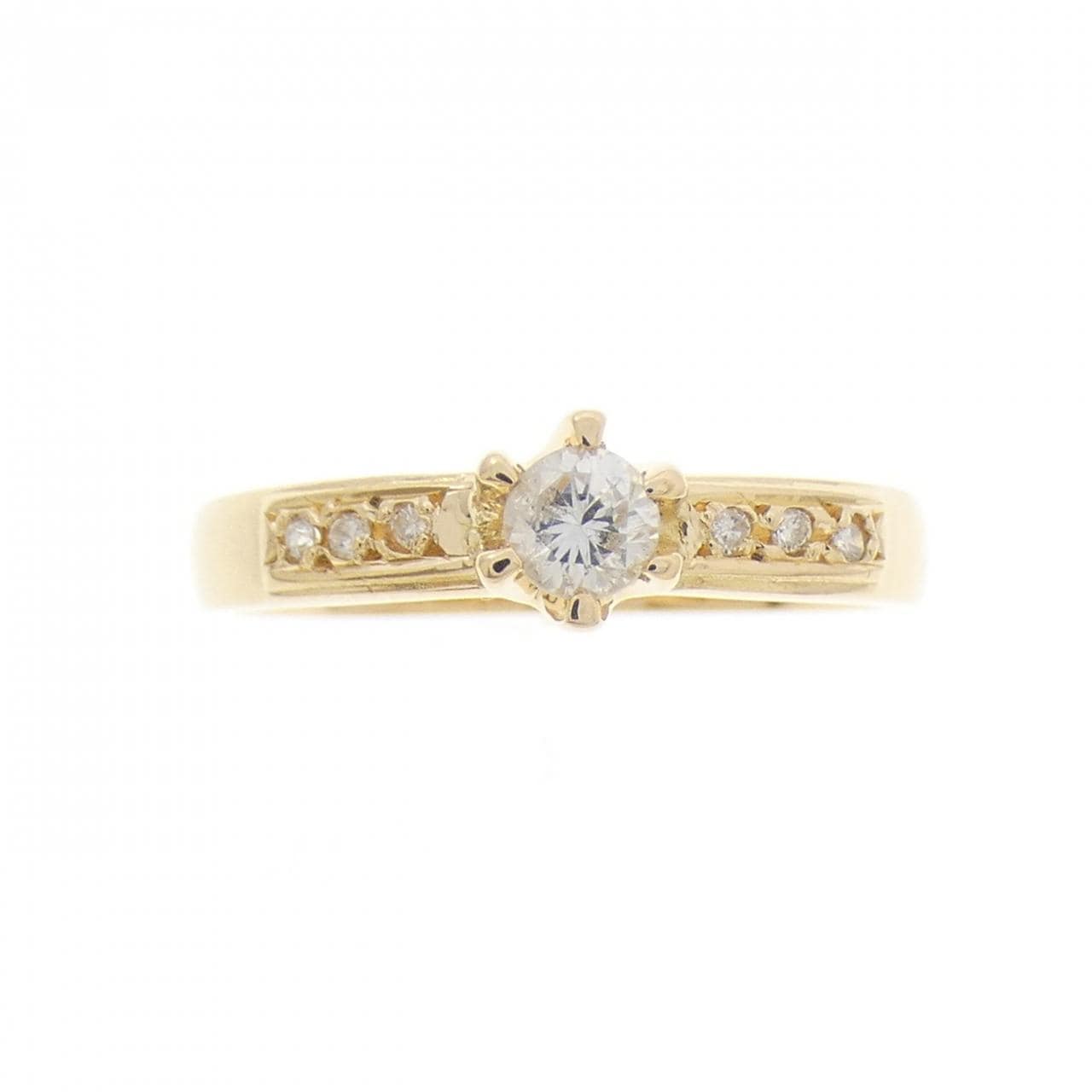 K18YG ダイヤモンド リング 0.20CT