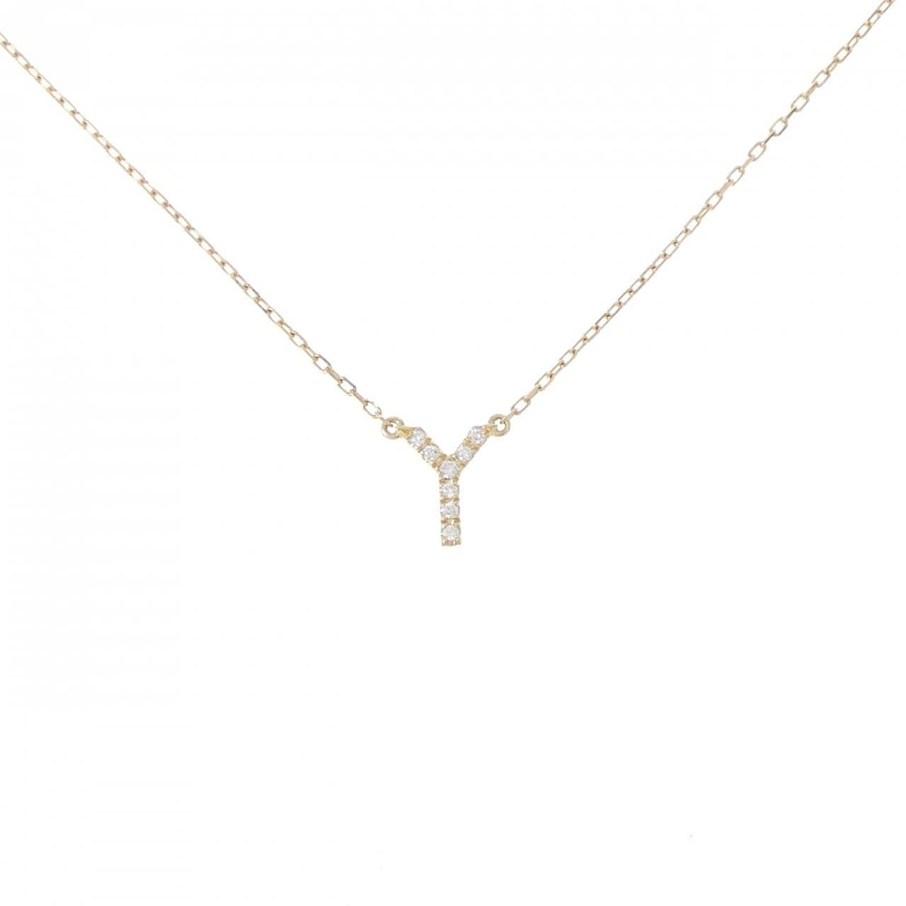 アーカー イニシャル ネックレス 0.03CT