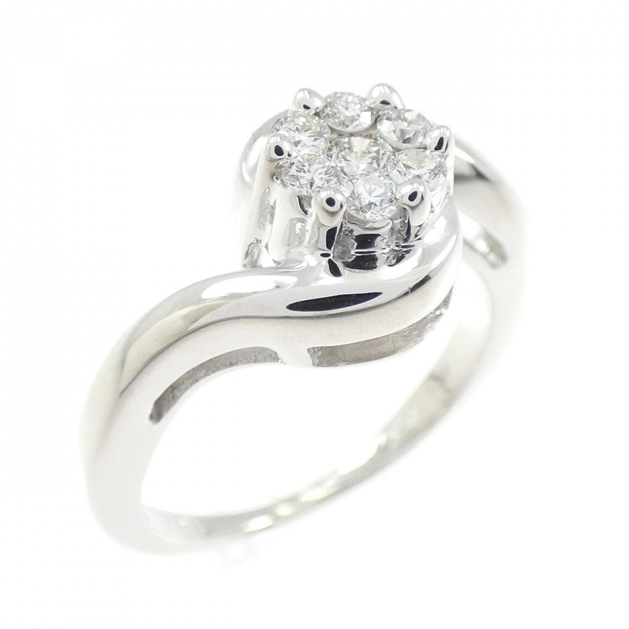 K18WG ダイヤモンド リング 0.25CT