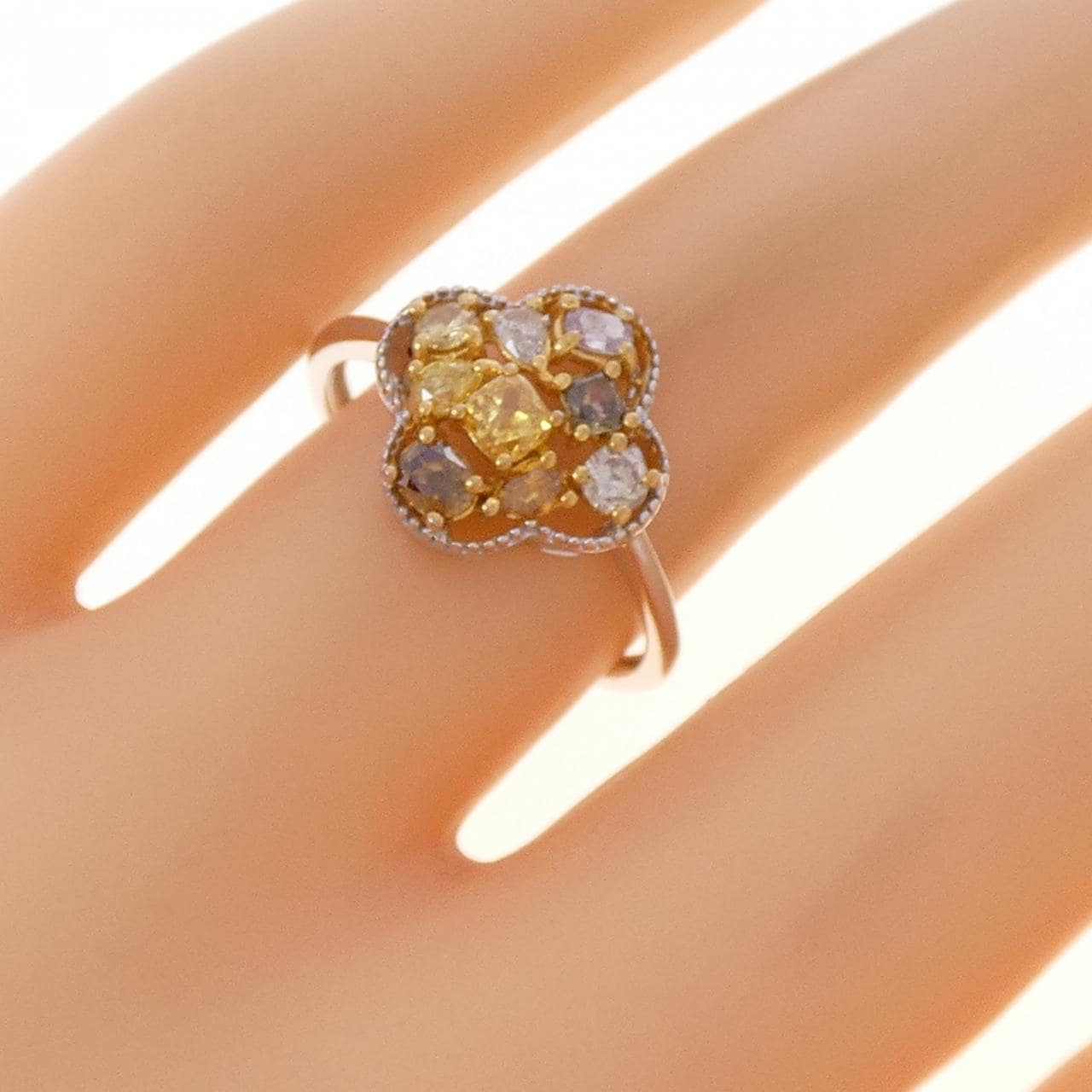 K18WG/K18YG ダイヤモンド リング 0.71CT