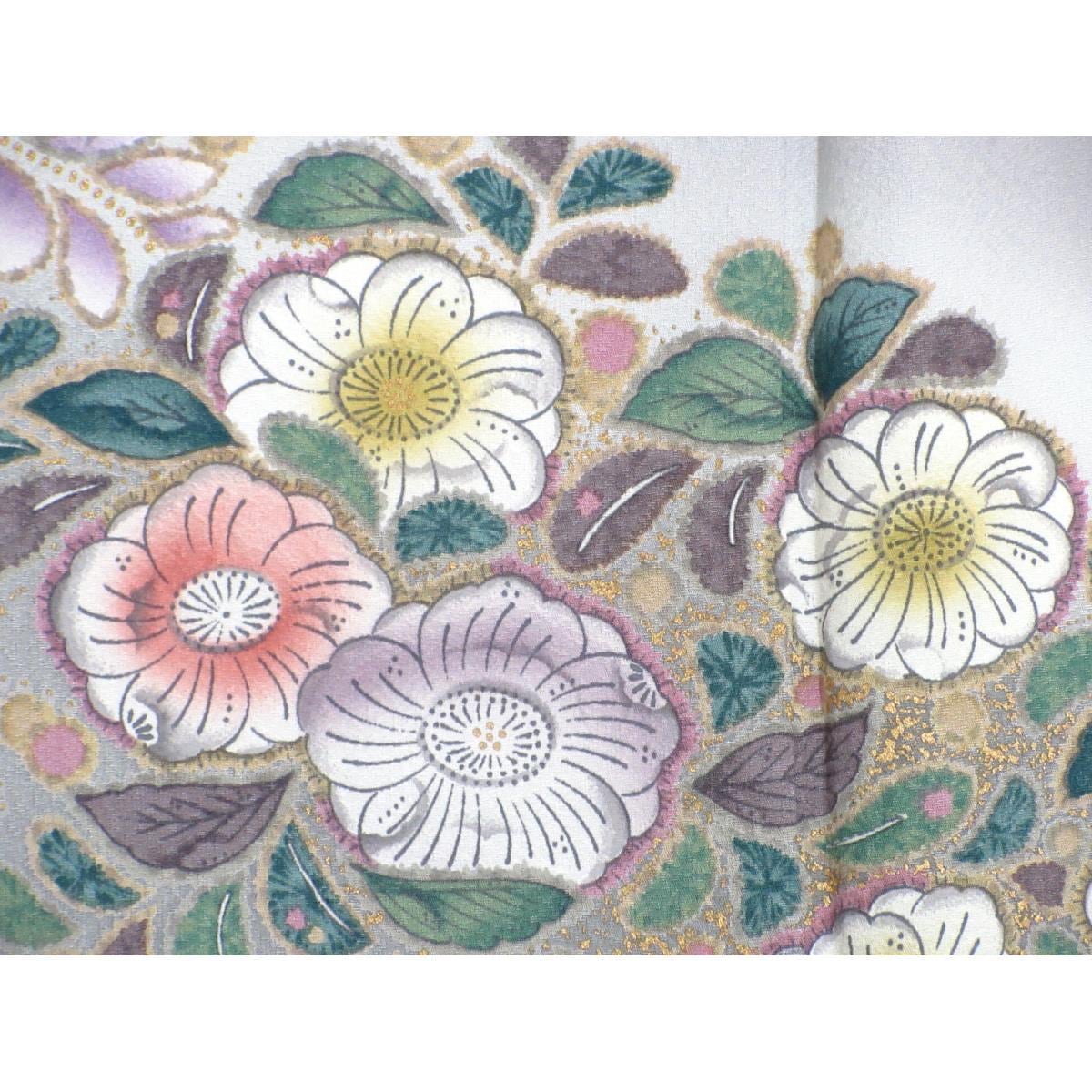 【未使用品】訪問着　友禅金彩加工　ボカシ染