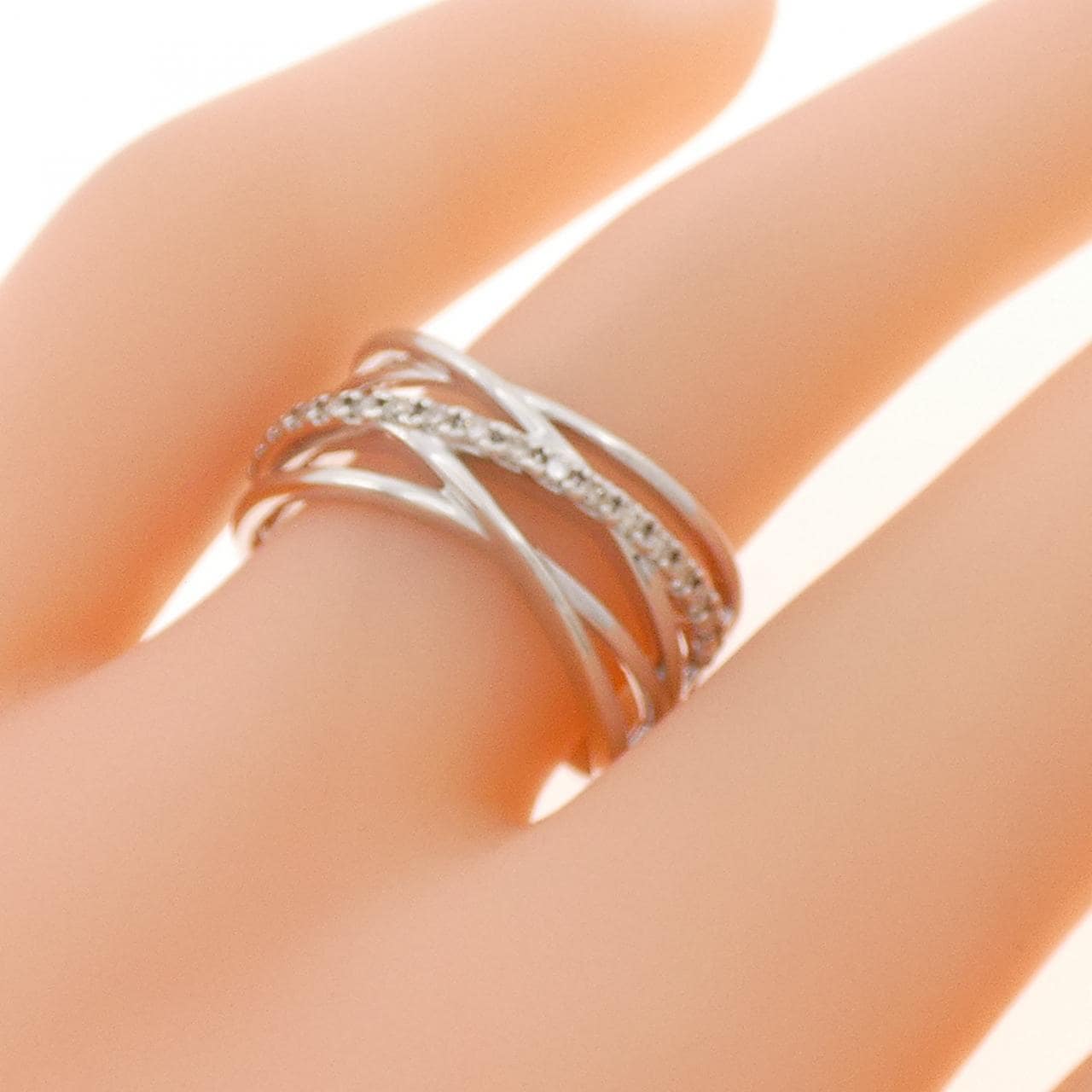 K10WG ダイヤモンド リング 0.16CT