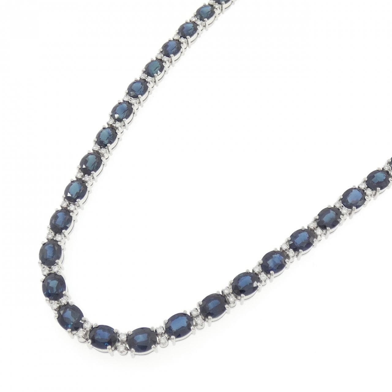 750WG サファイヤ ネックレス 51.6CT