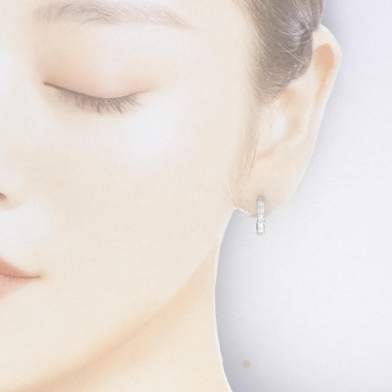 PT900 ダイヤモンド ピアス 0.56CT