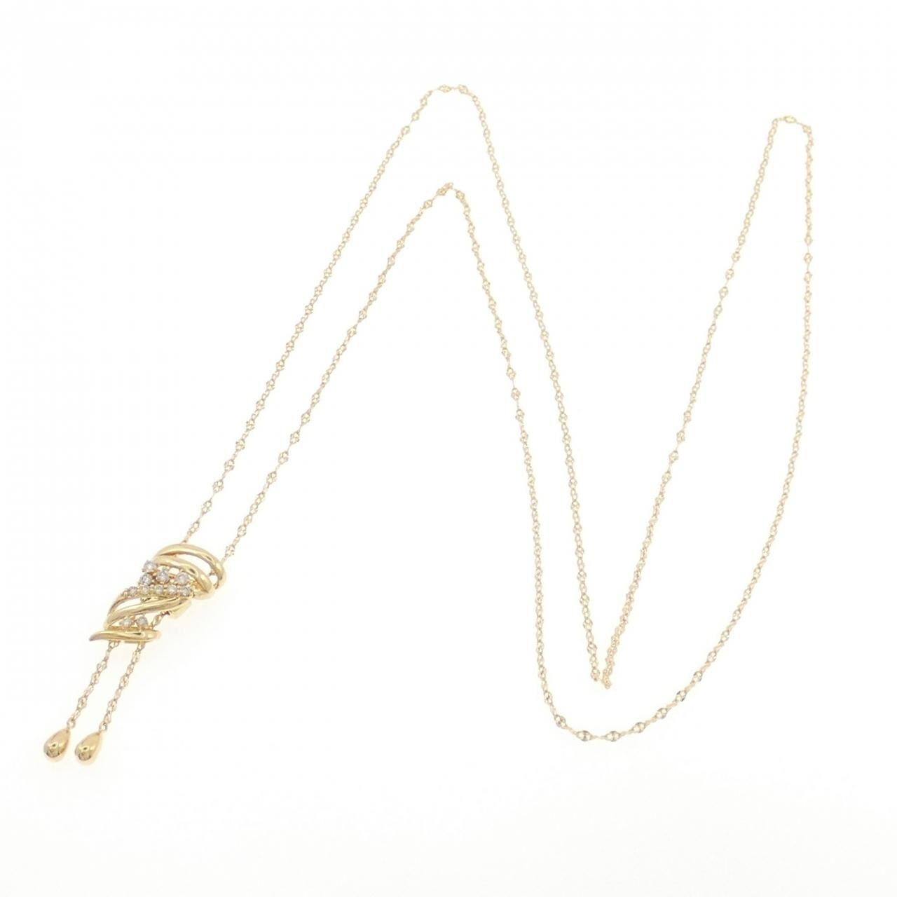 K18YG ダイヤモンド ネックレス 0.20CT
