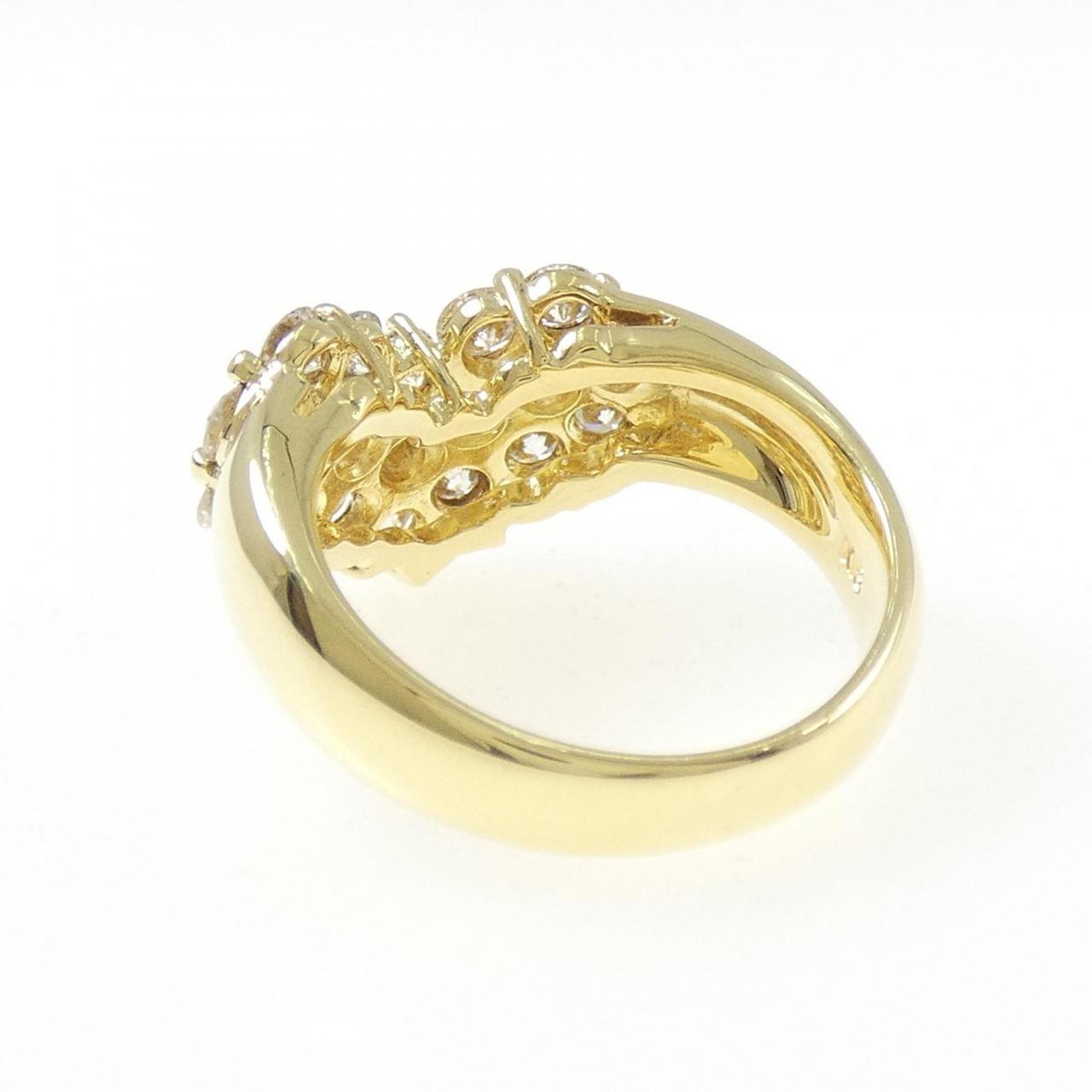 K18YG ハート ダイヤモンド リング 1.59CT