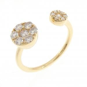 K18YG ダイヤモンド リング 0.45CT