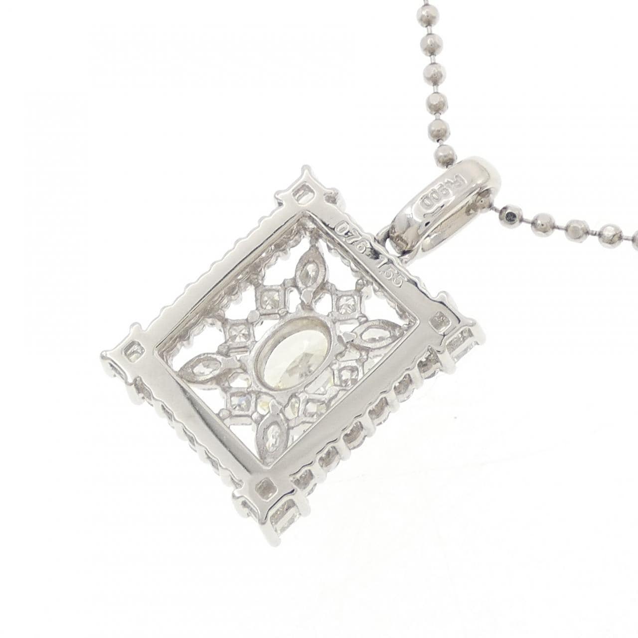 PT900/PT850 ダイヤモンド ネックレス 0.76CT