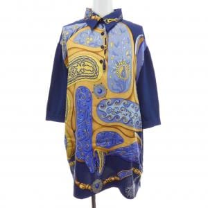 【ヴィンテージ】エルメス HERMES FESTIVAL QUADRI ツイルレーヌ. トップス