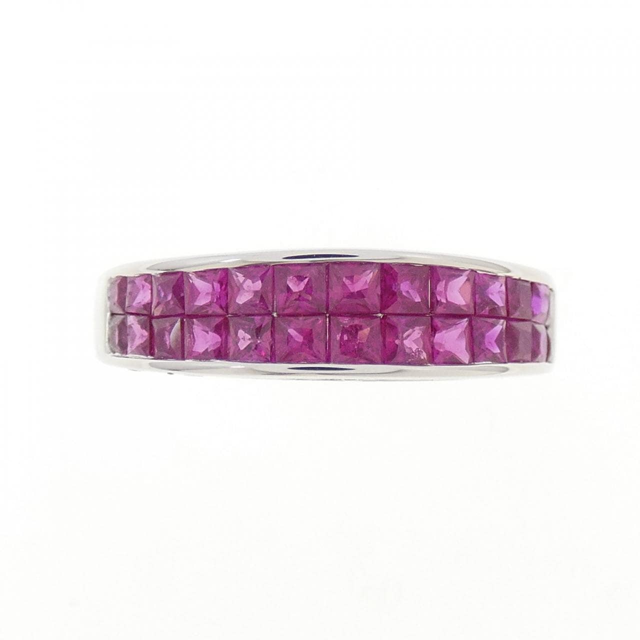 K18WG ルビー リング 1.60CT