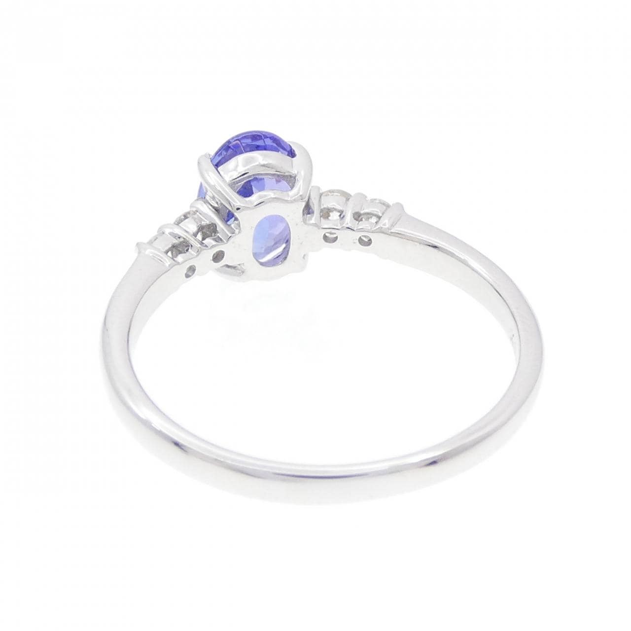 K18WG タンザナイト リング 1.00CT