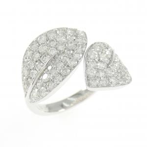750WG リーフ ダイヤモンド リング 1.00CT