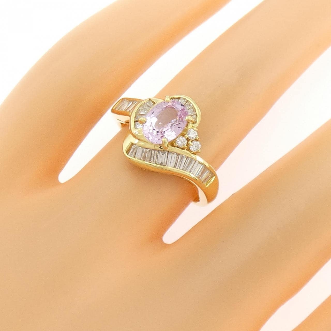 K18YG サファイヤ リング 1.083CT