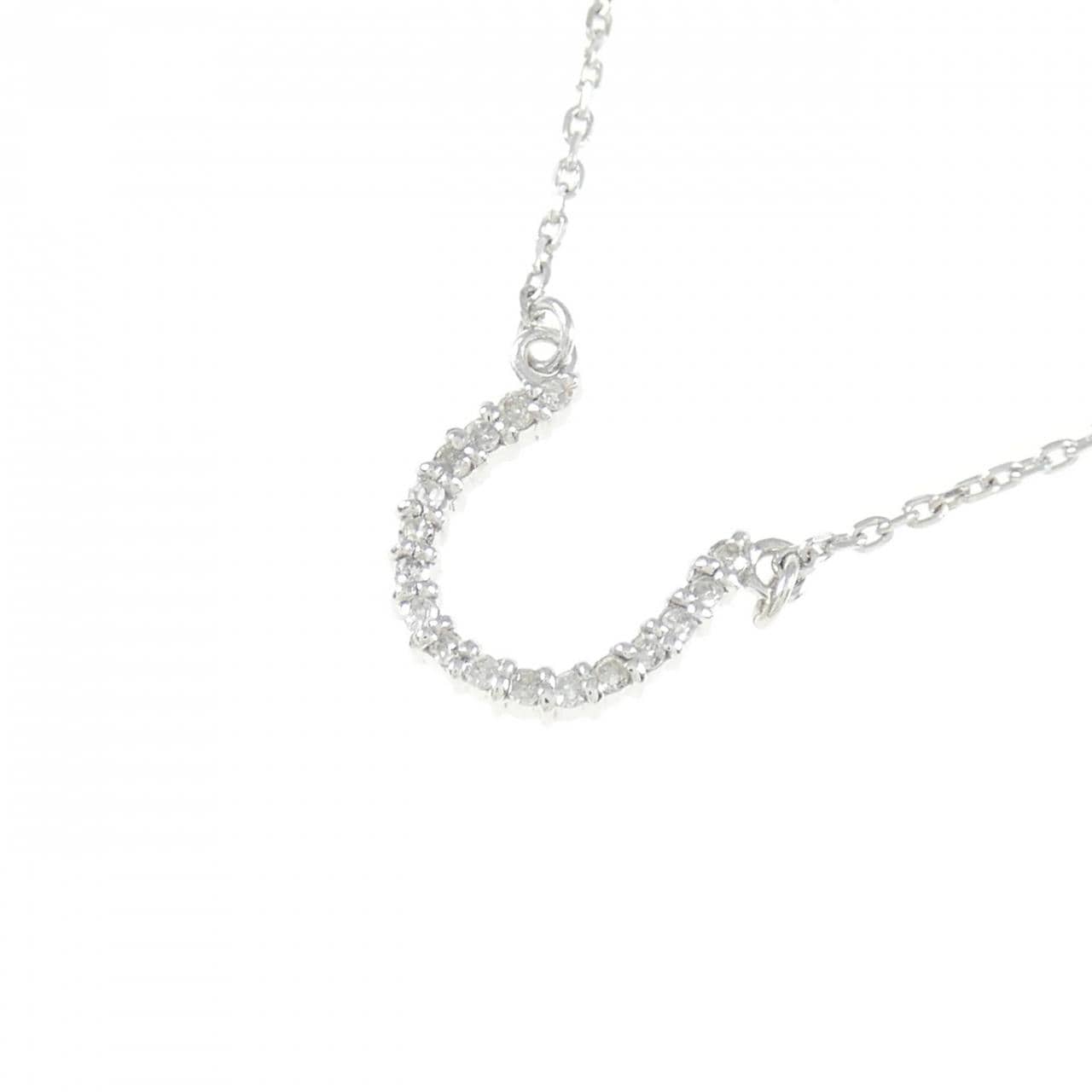 K10WG ダイヤモンド ネックレス 0.085CT