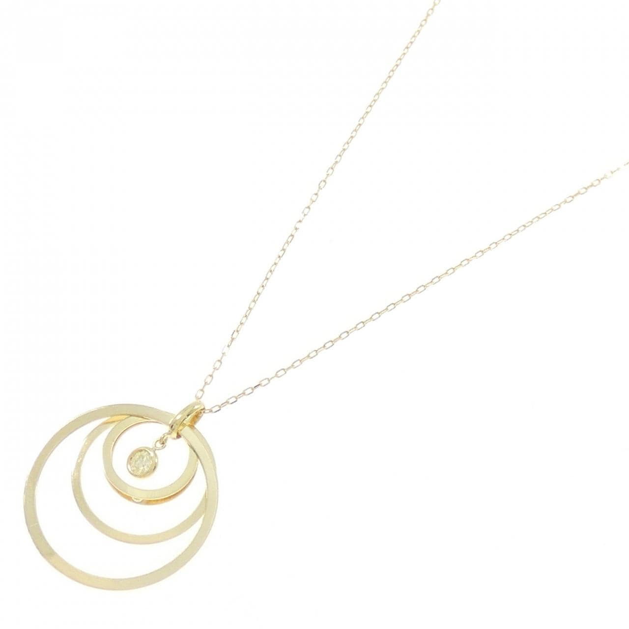 K18YG ダイヤモンド ネックレス 0.06CT