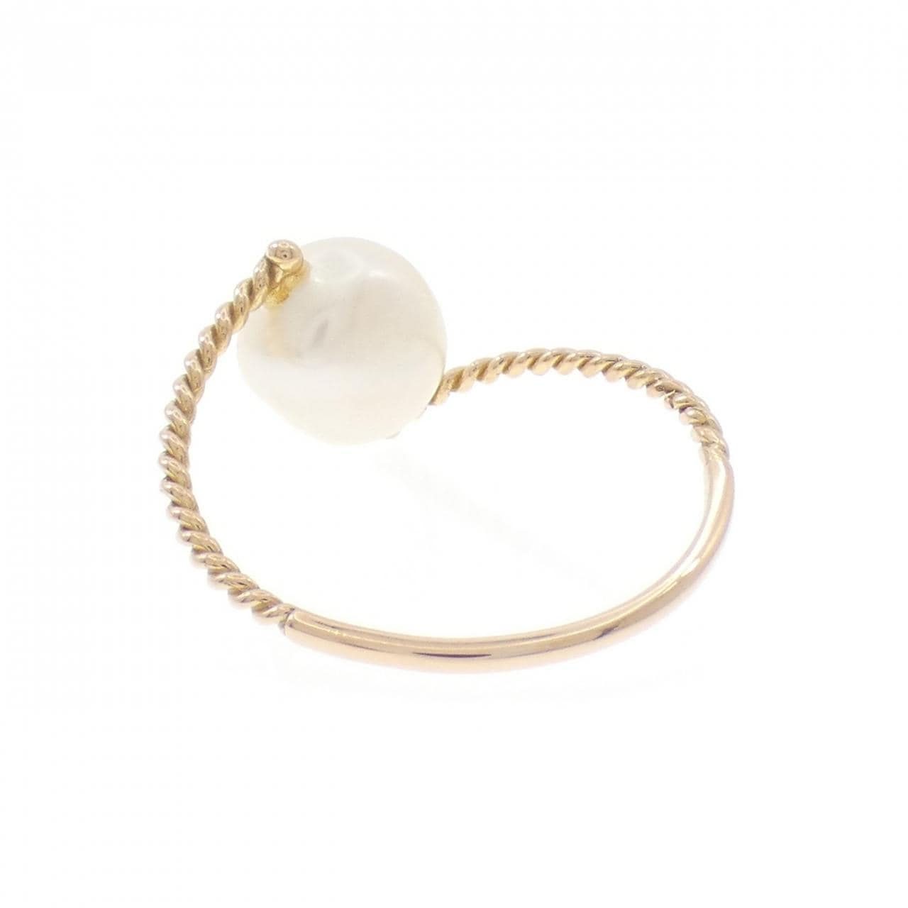 K18PG淡水珍珠戒指