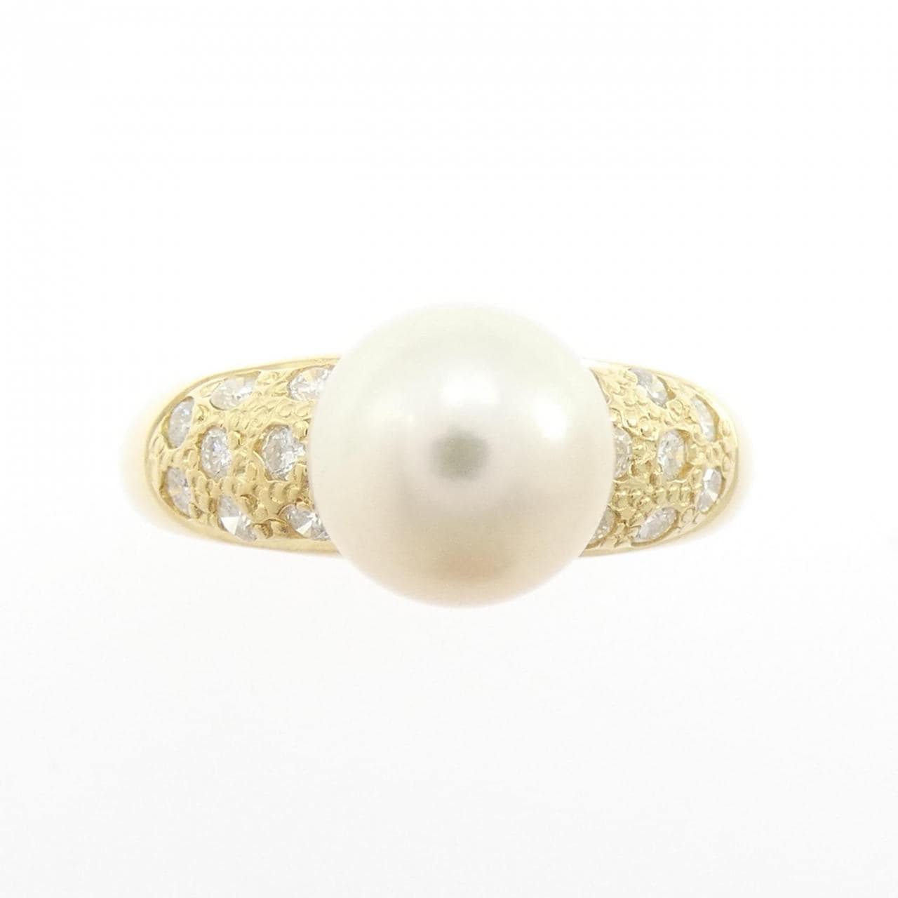 K18YG アコヤパール リング 7.8mm