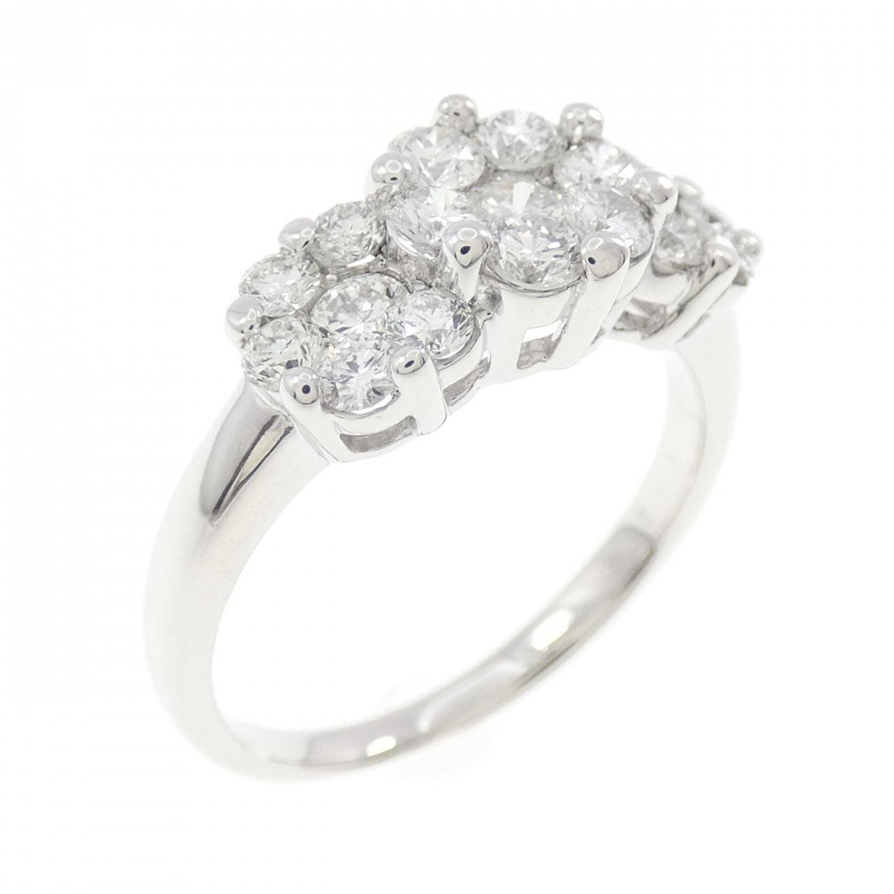 K18WG ダイヤモンド リング 1.03CT