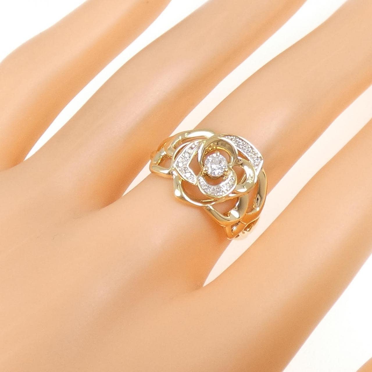 K18YG ダイヤモンド リング 0.20CT
