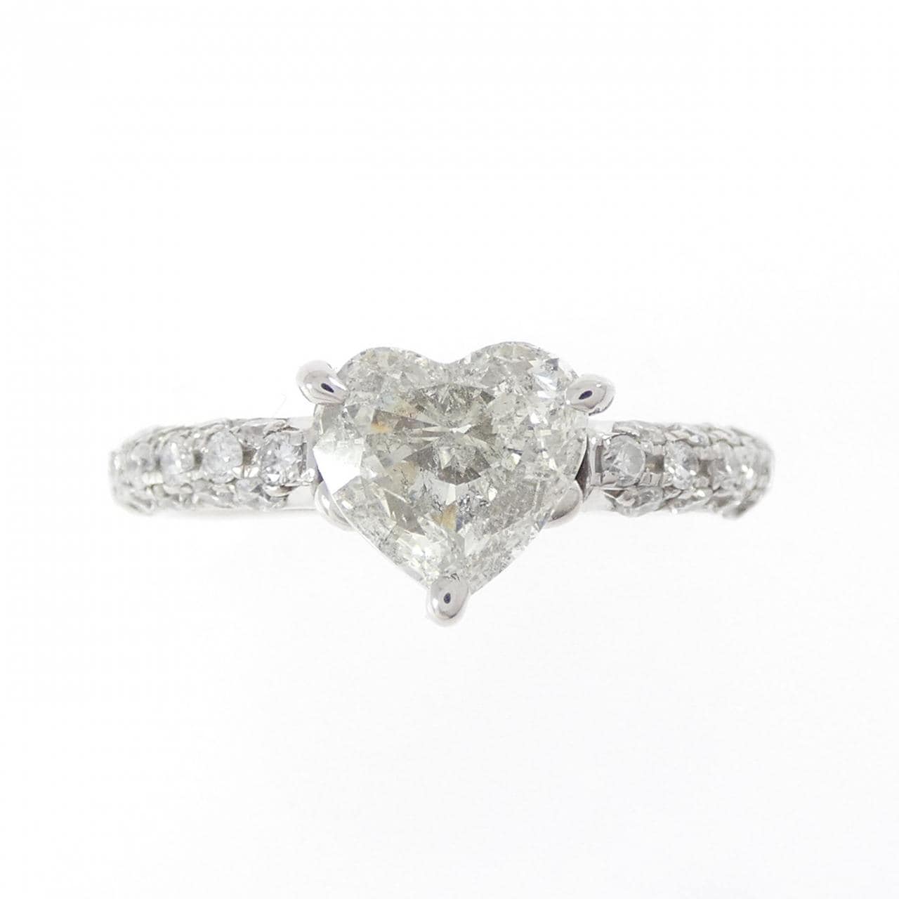 PT900 ハート ダイヤモンド リング 1.03CT