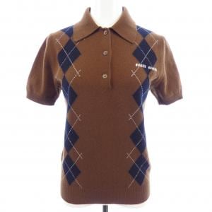 ミュウミュウ MIU MIU CASHMERE KNIT POLO SHIRT MML972 S000 15NE ニット