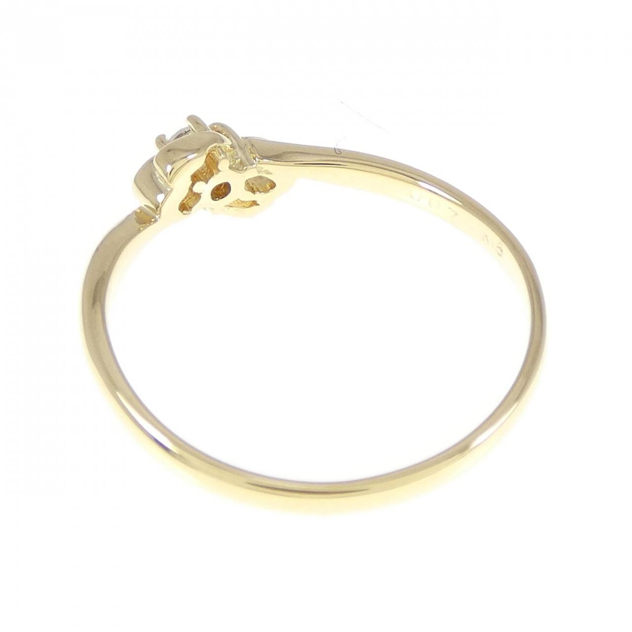 K18YG ダイヤモンド リング 0.07CT