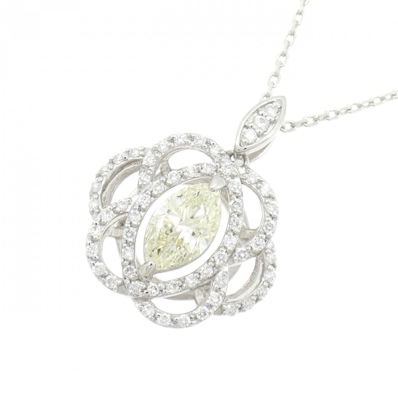 PT900/PT850 ダイヤモンド ネックレス 1.007CT