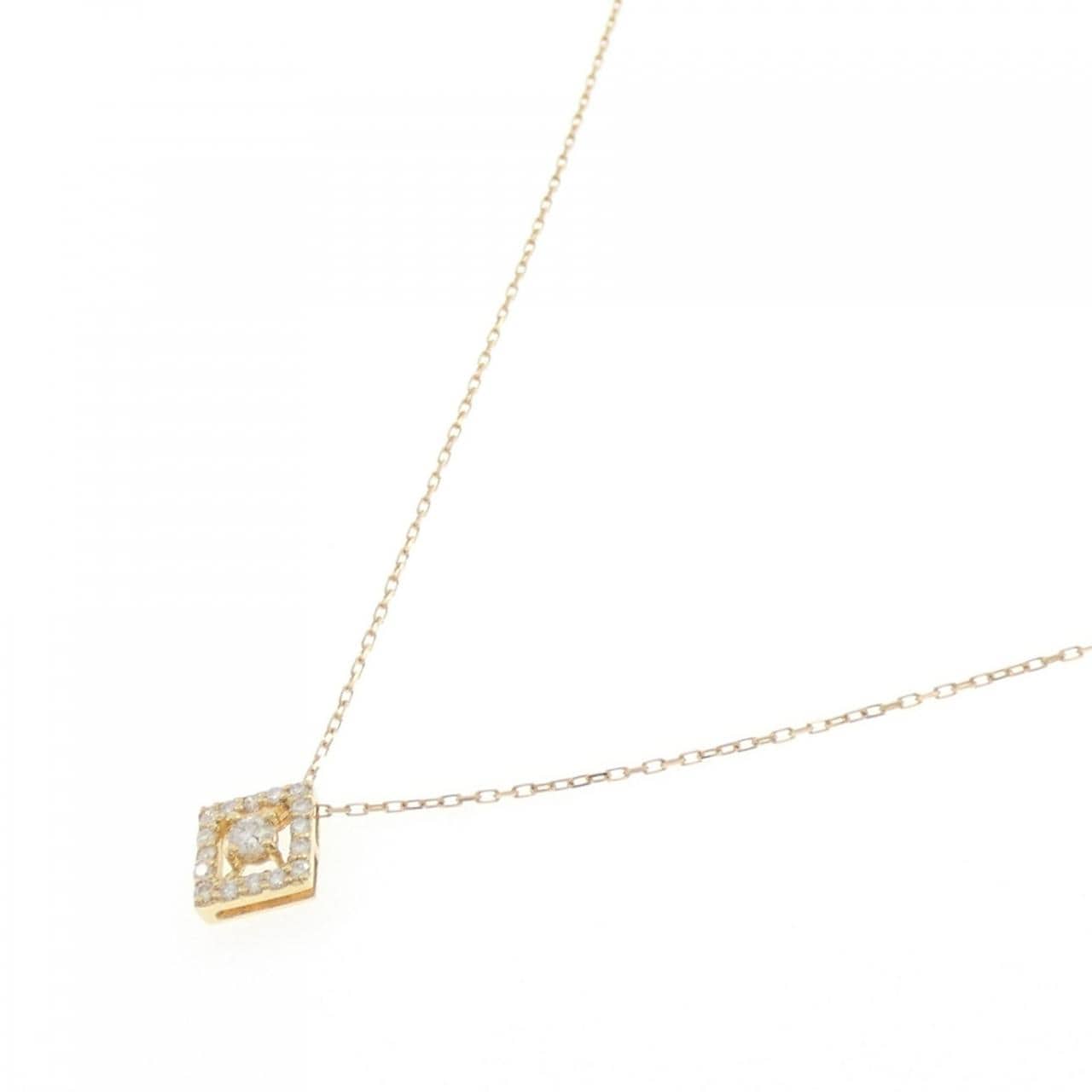 K18YG ダイヤモンド ネックレス 0.147CT