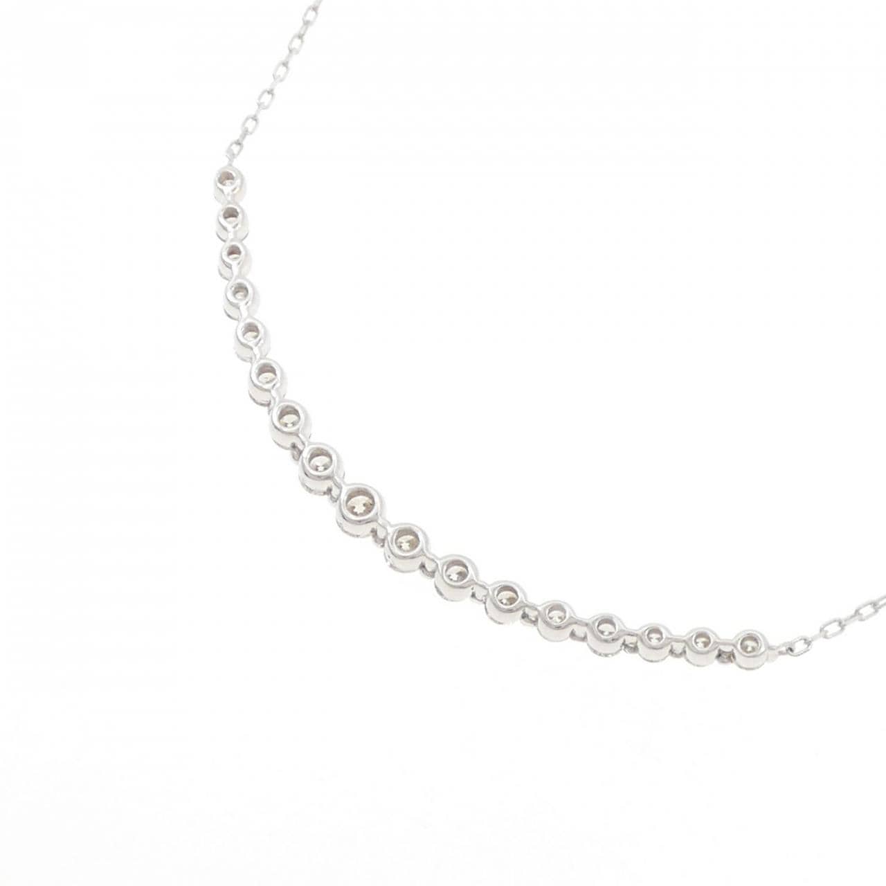 K18WG ダイヤモンド ネックレス 1.00CT