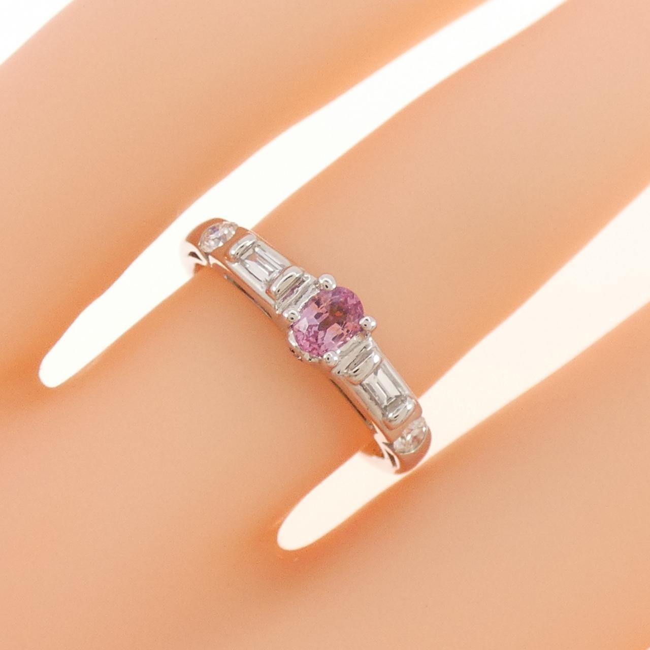 K18WG サファイヤ リング 0.182CT