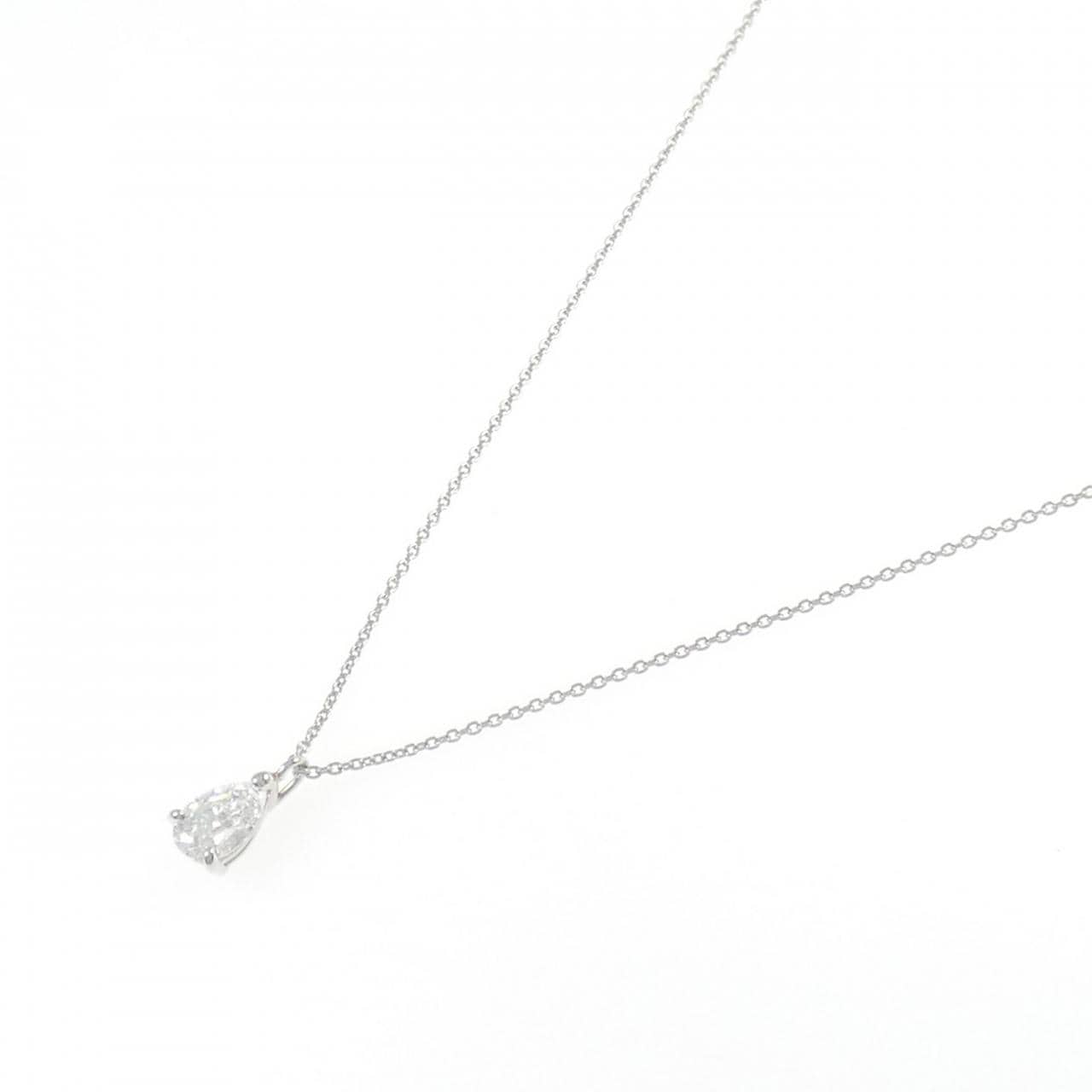 【リメイク】PT900/PT850 ダイヤモンド ネックレス 0.573CT D SI1 ペアシェイプ