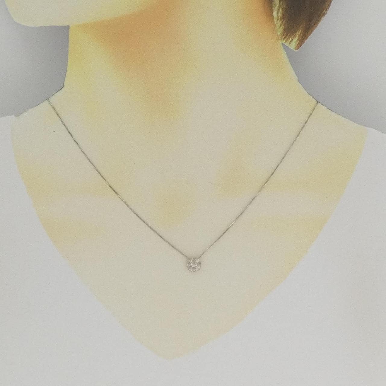 PT950/PT850 ダイヤモンド ネックレス 0.30CT