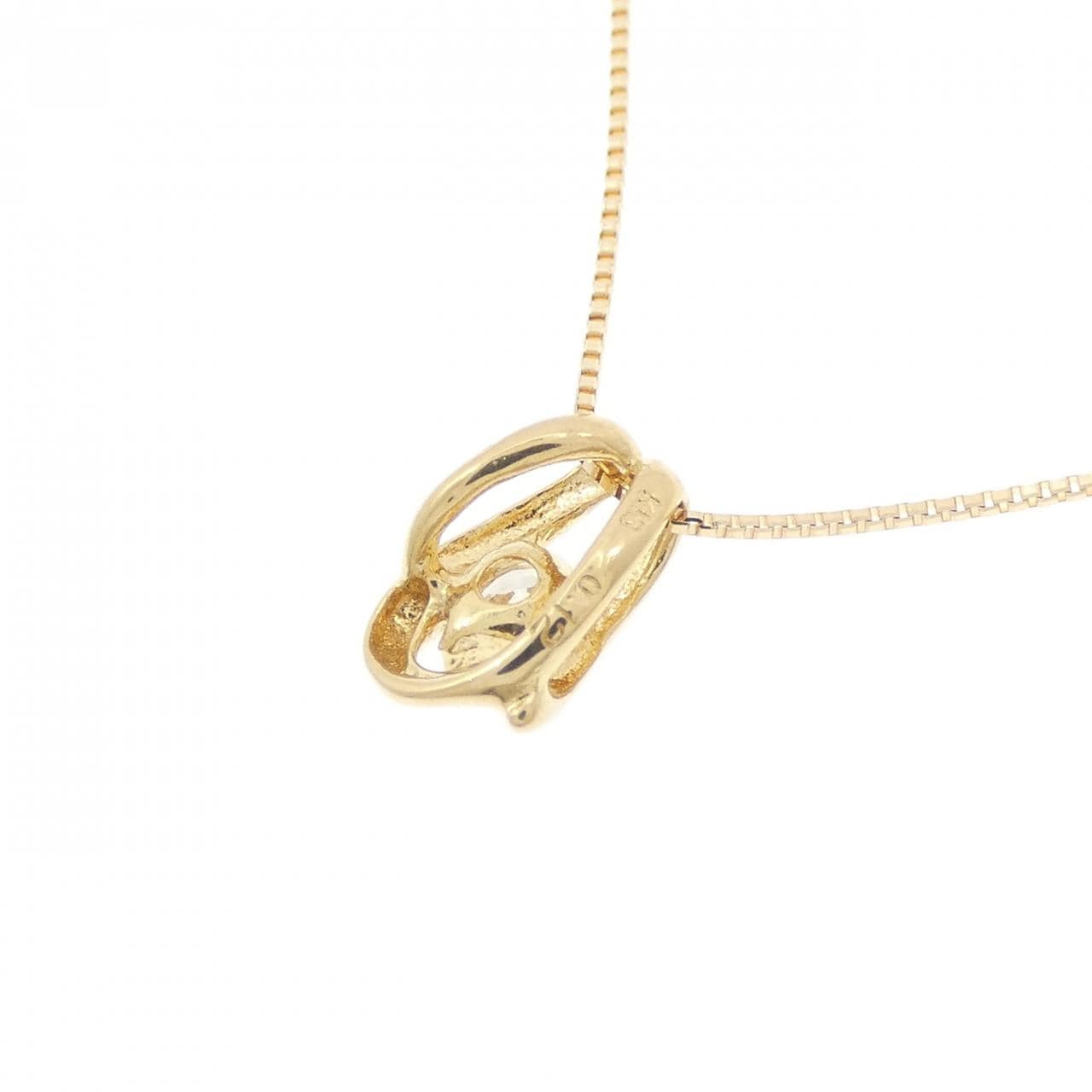 K18YG ダイヤモンド ネックレス 0.12CT