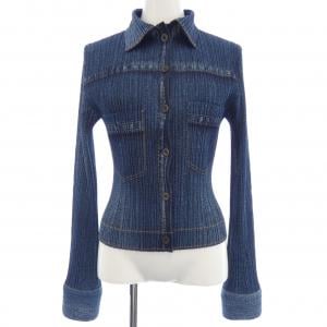 【ヴィンテージ】プリーツプリーズ PLEATS PLEASE 2002デニム転写プリント PP23-JD921 7557092 ジャケット