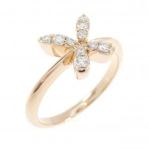 K18PG ダイヤモンド リング 0.16CT