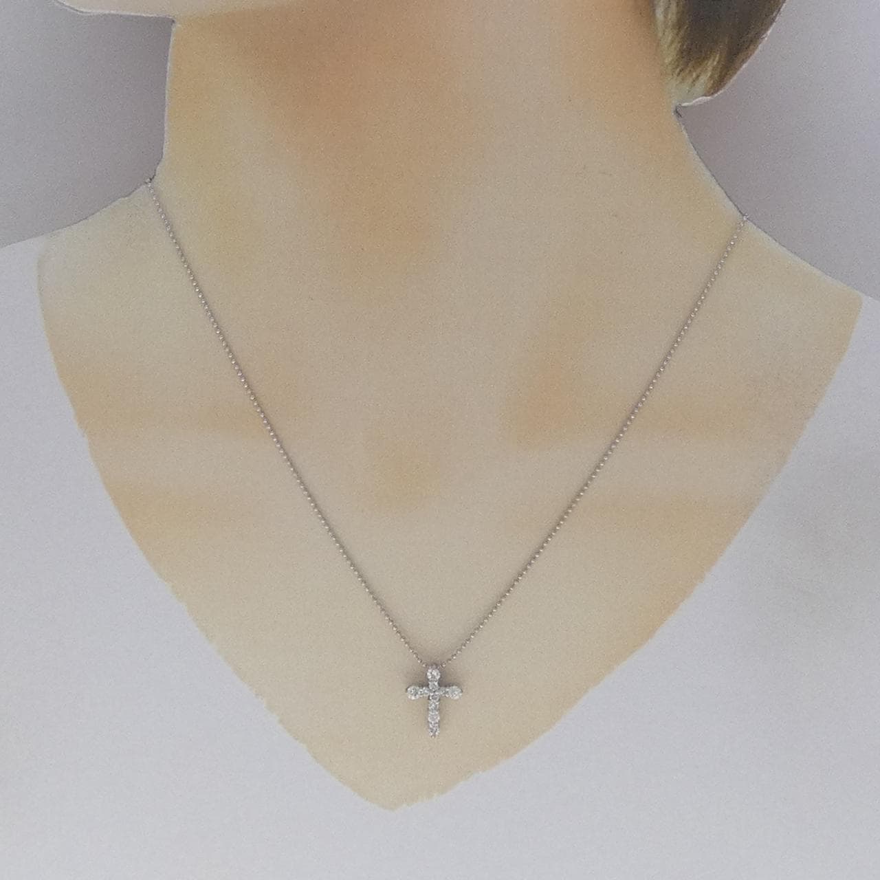 PT900/PT850 クロス ダイヤモンド ネックレス 0.50CT