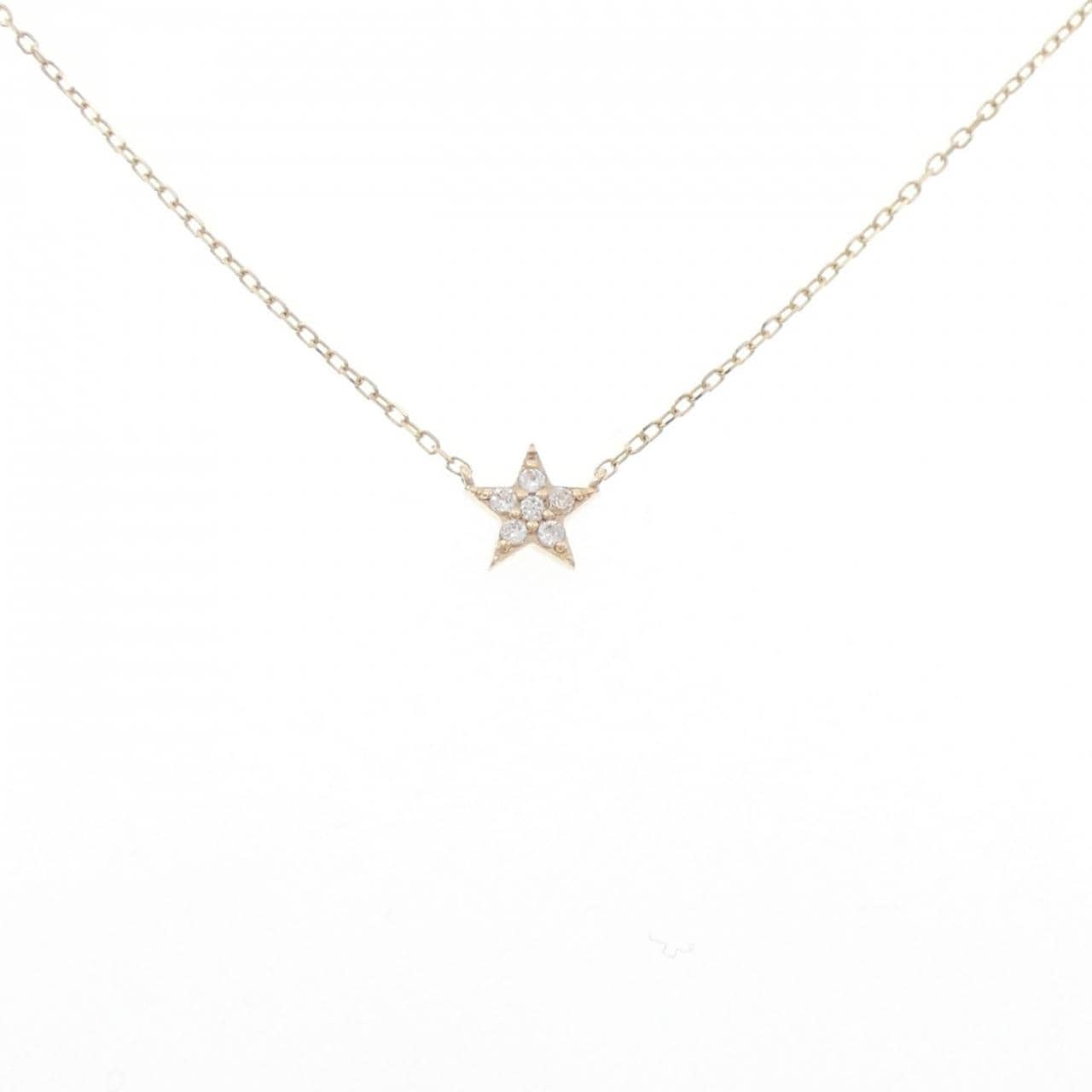 K10YG スター キュービック ネックレス