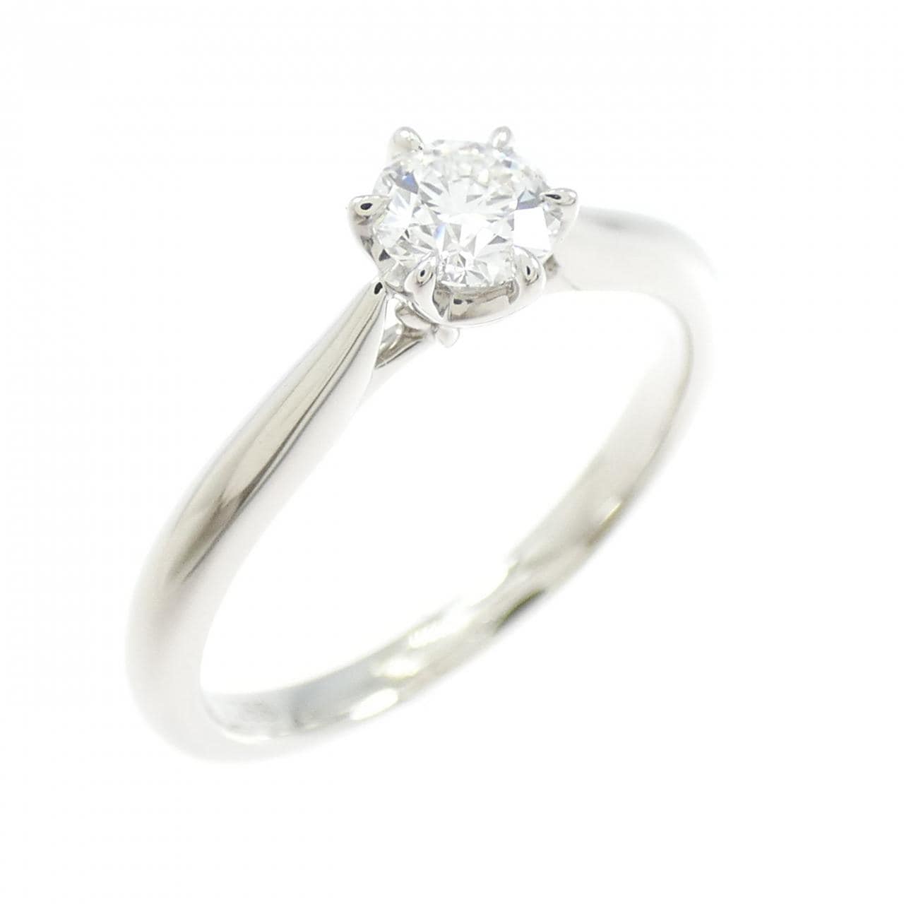 PT950 ダイヤモンド リング 0.288CT D VVS2 3EXT H&C