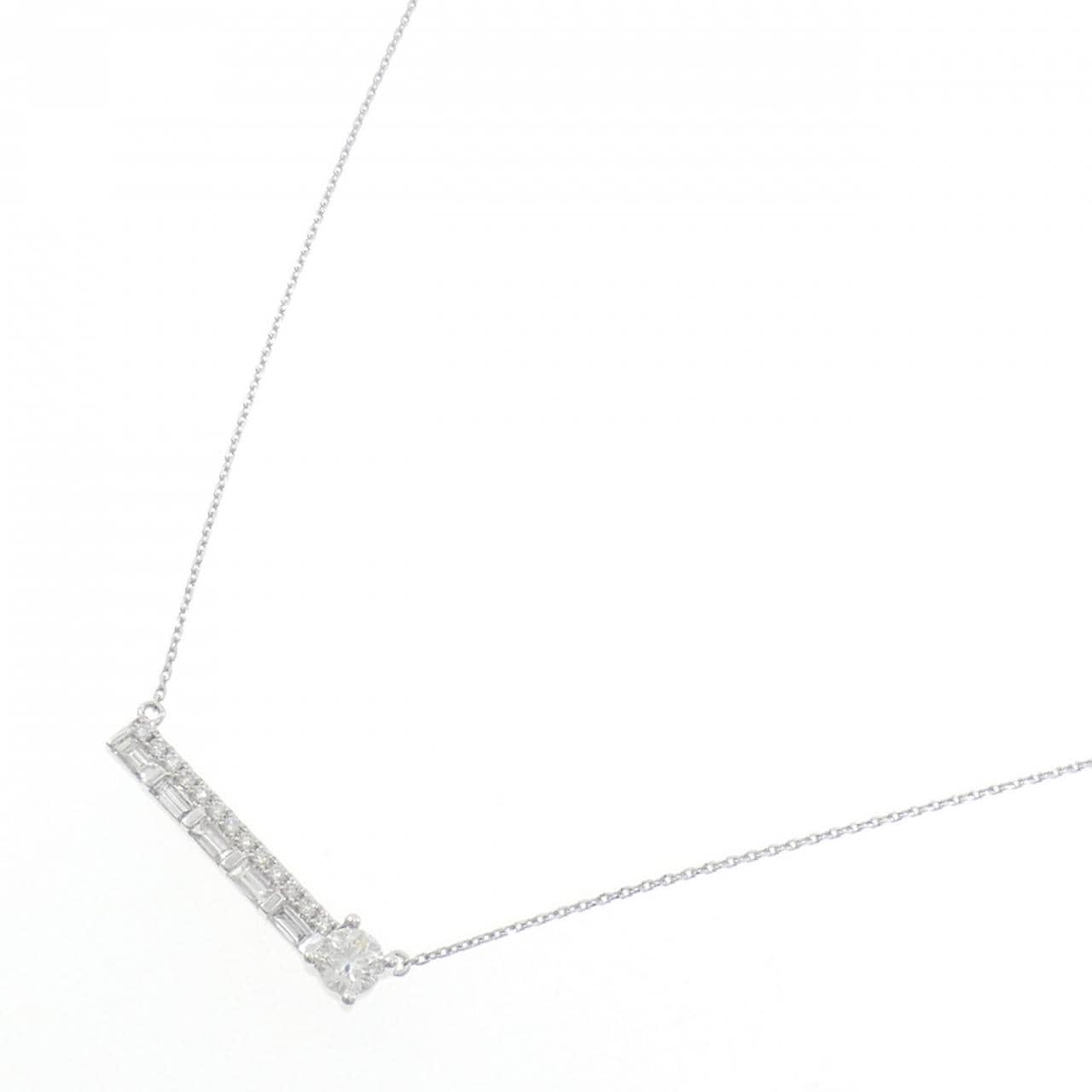 K18WG ダイヤモンド ネックレス 0.326CT D IF 3EXT