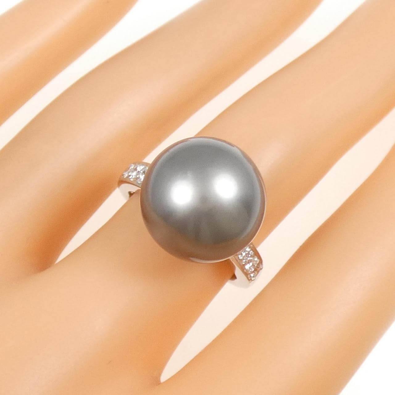 PT900 黒蝶パール リング 13.9mm