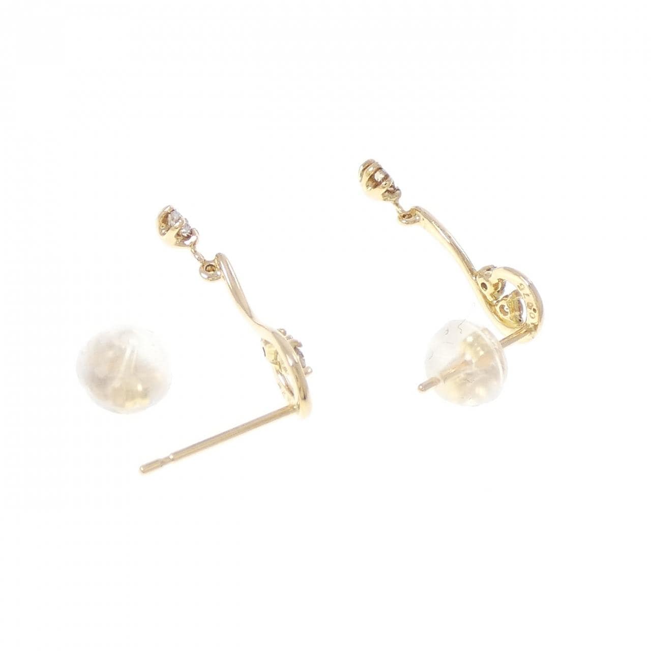 K18YG ダイヤモンド ピアス 0.15CT