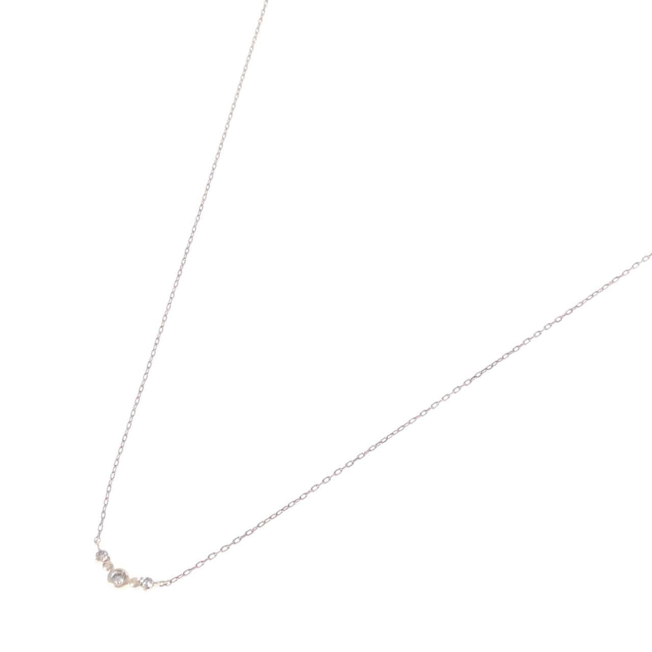 K10PG ダイヤモンド ネックレス 0.04CT